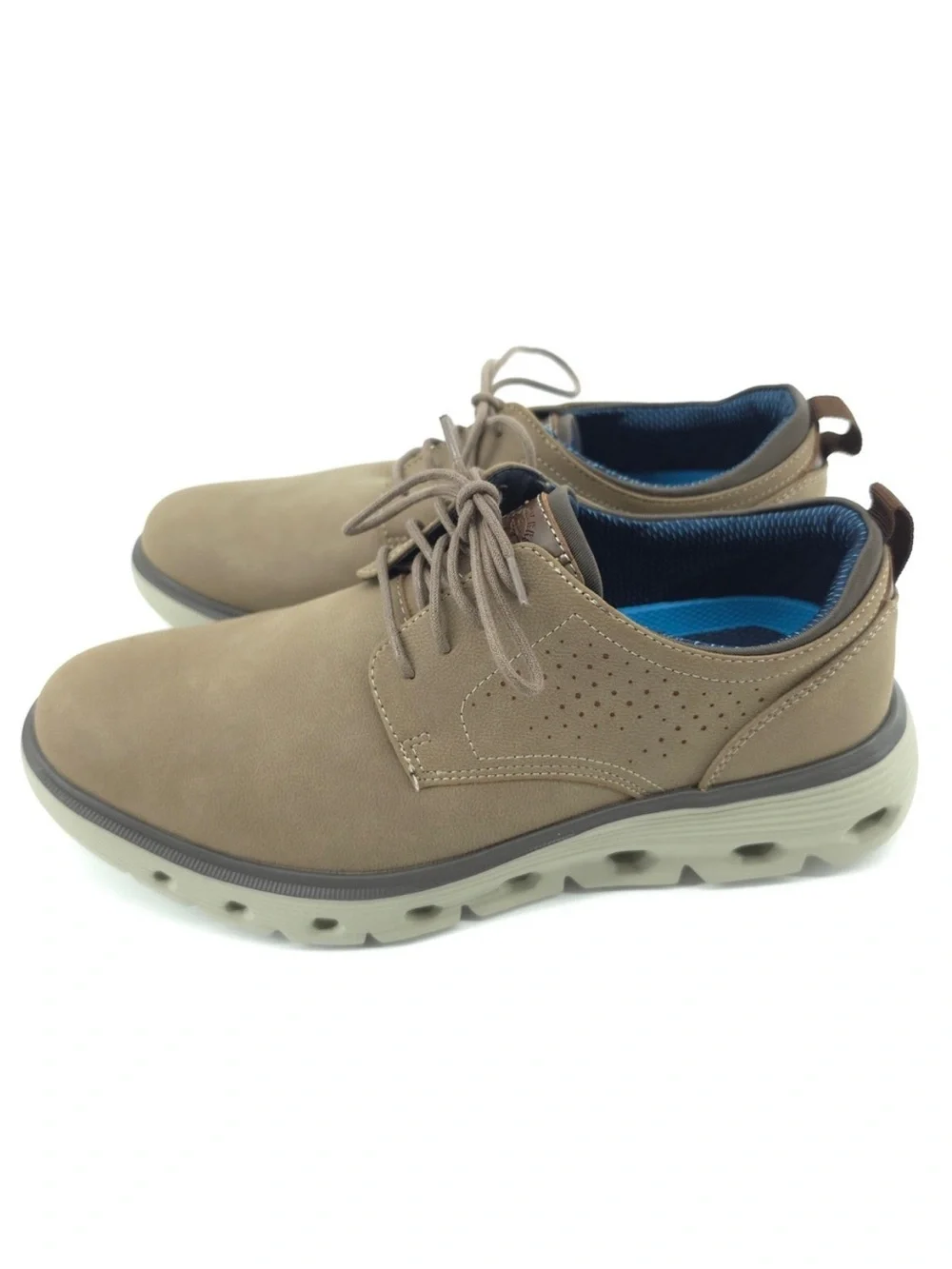 New in Box! Men’s Dockers Taupe Franco Casual Oxford Shoes Size 8.5